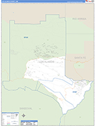 Los Alamos County Wall Map Basic Style